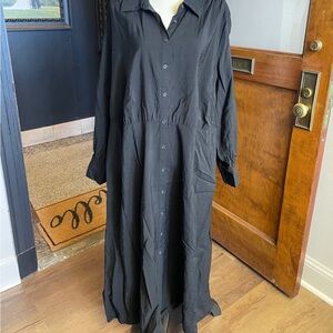 A New Day black button down dress